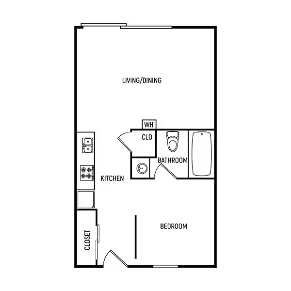 1X1 JR 120 floor plan